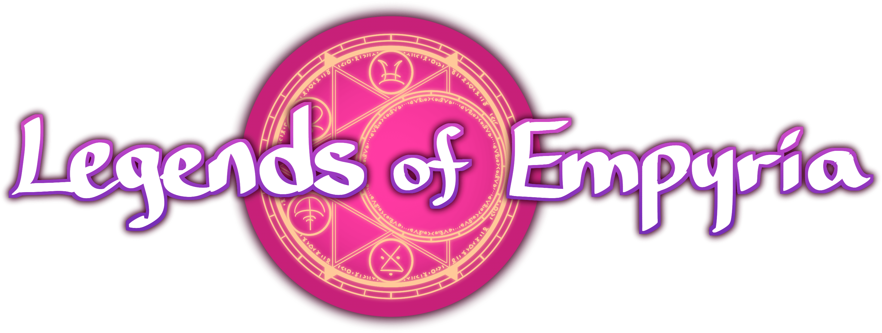 Legends of Empyria; magic circle logo